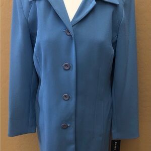 KAREN SCOTT NWT Women’s Size 8 Mid length Blazer in Sky Blue